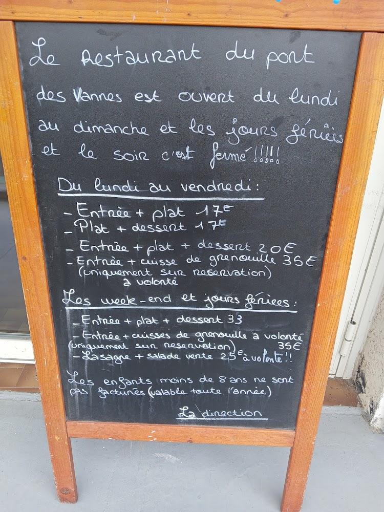 Café-restaurant du Pont des Vannes - Menu Image 1